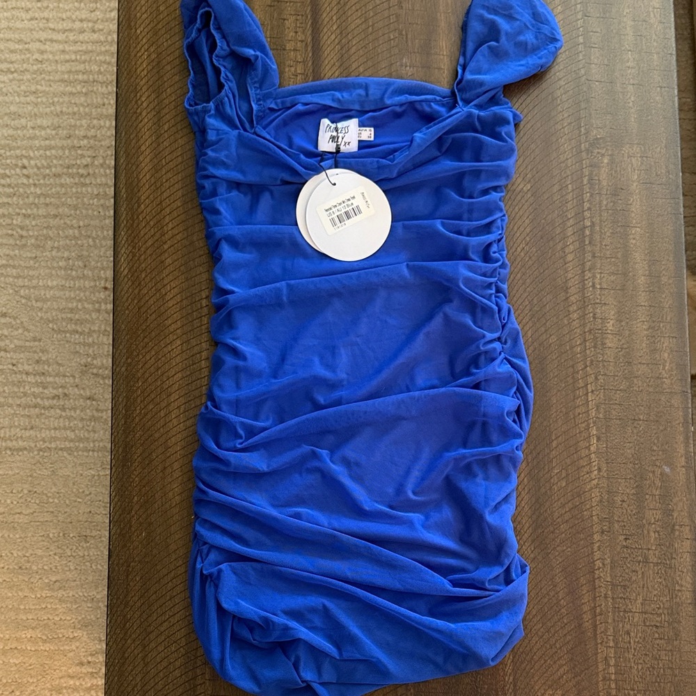 Princess Polly Charvi Mini Dress Royal Blue